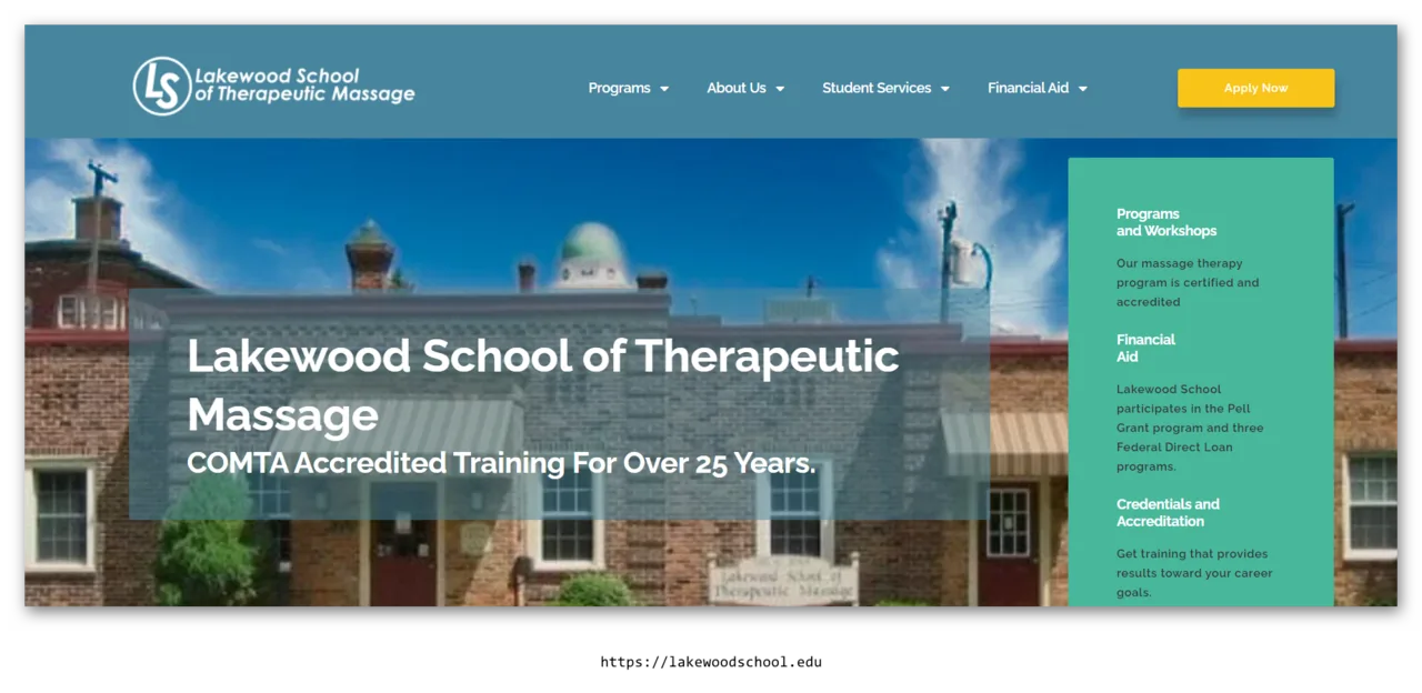 Lakewood School of Therapeutic Massage campus