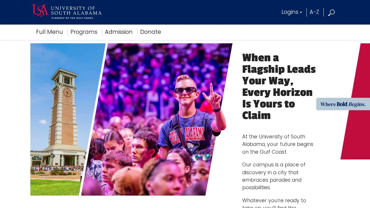 University of South Alabama campus