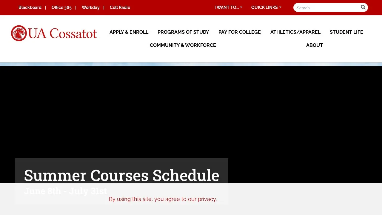 Cossatot Community College of the University of Arkansas campus