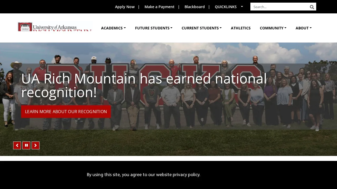 University of Arkansas Community College Rich Mountain campus