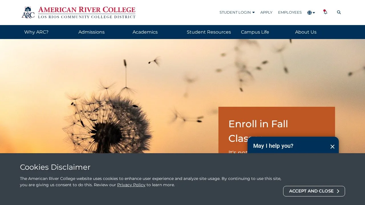 American River College campus