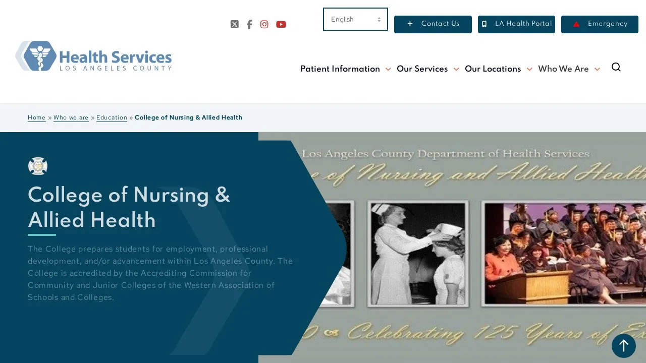 Los Angeles County College of Nursing and Allied Health campus