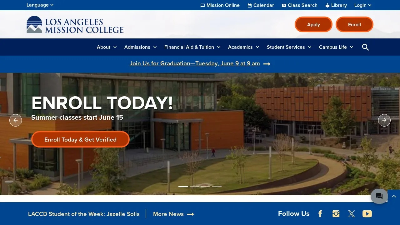 Los Angeles Mission College campus