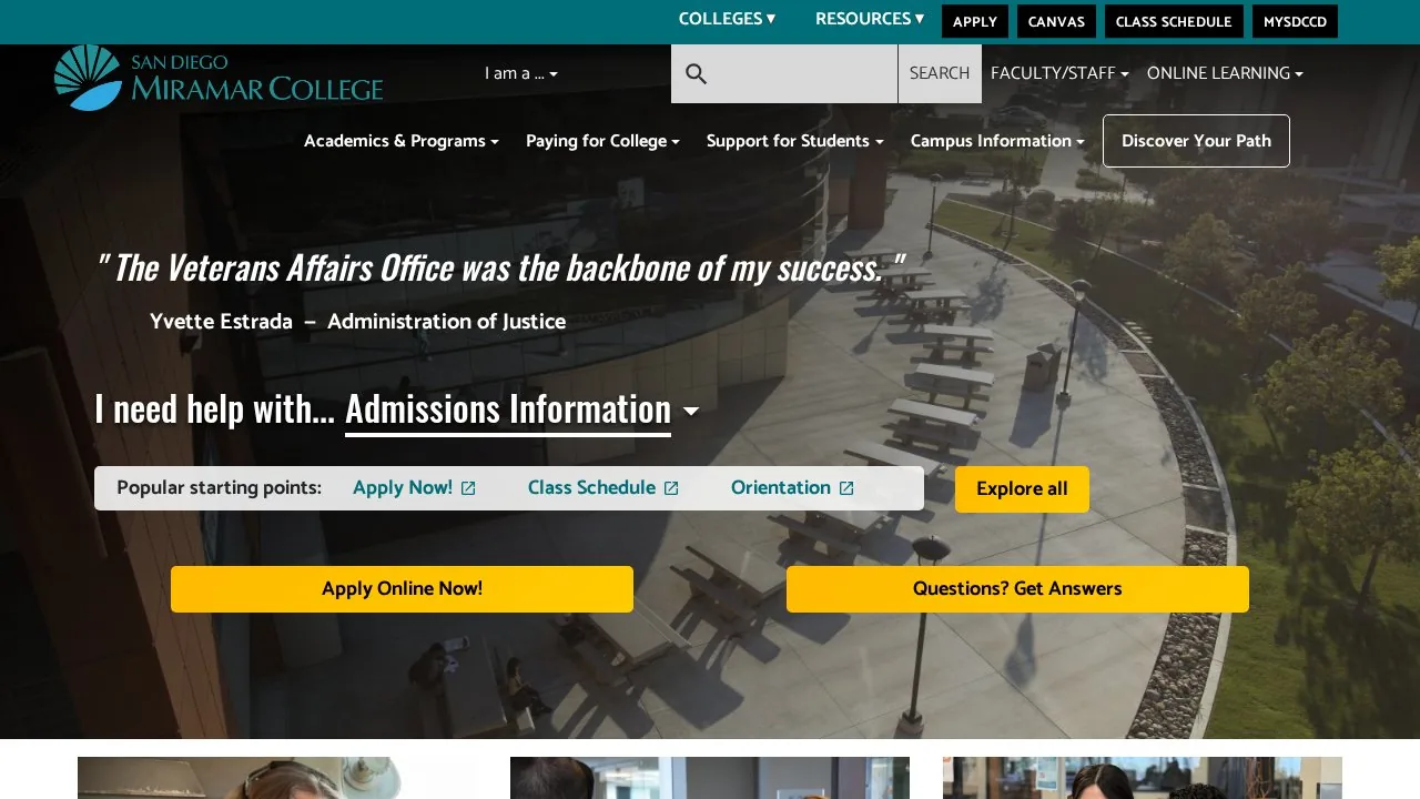 San Diego Miramar College campus