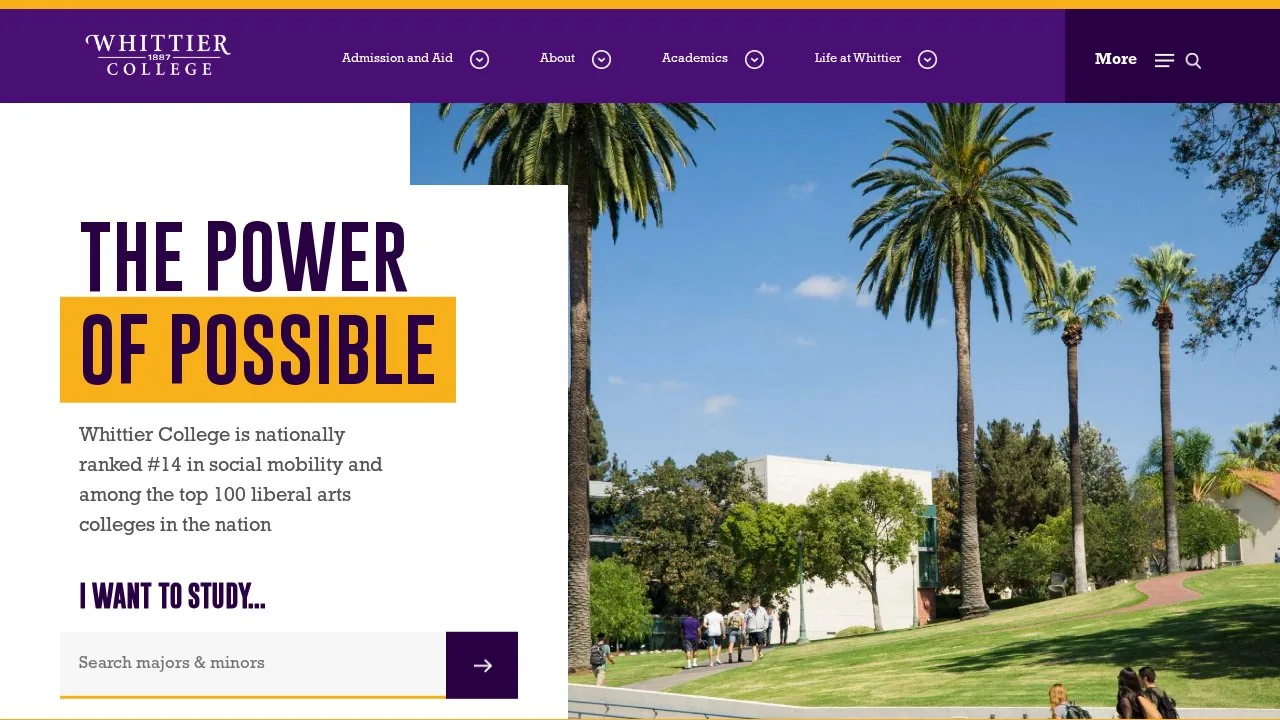 Whittier College campus