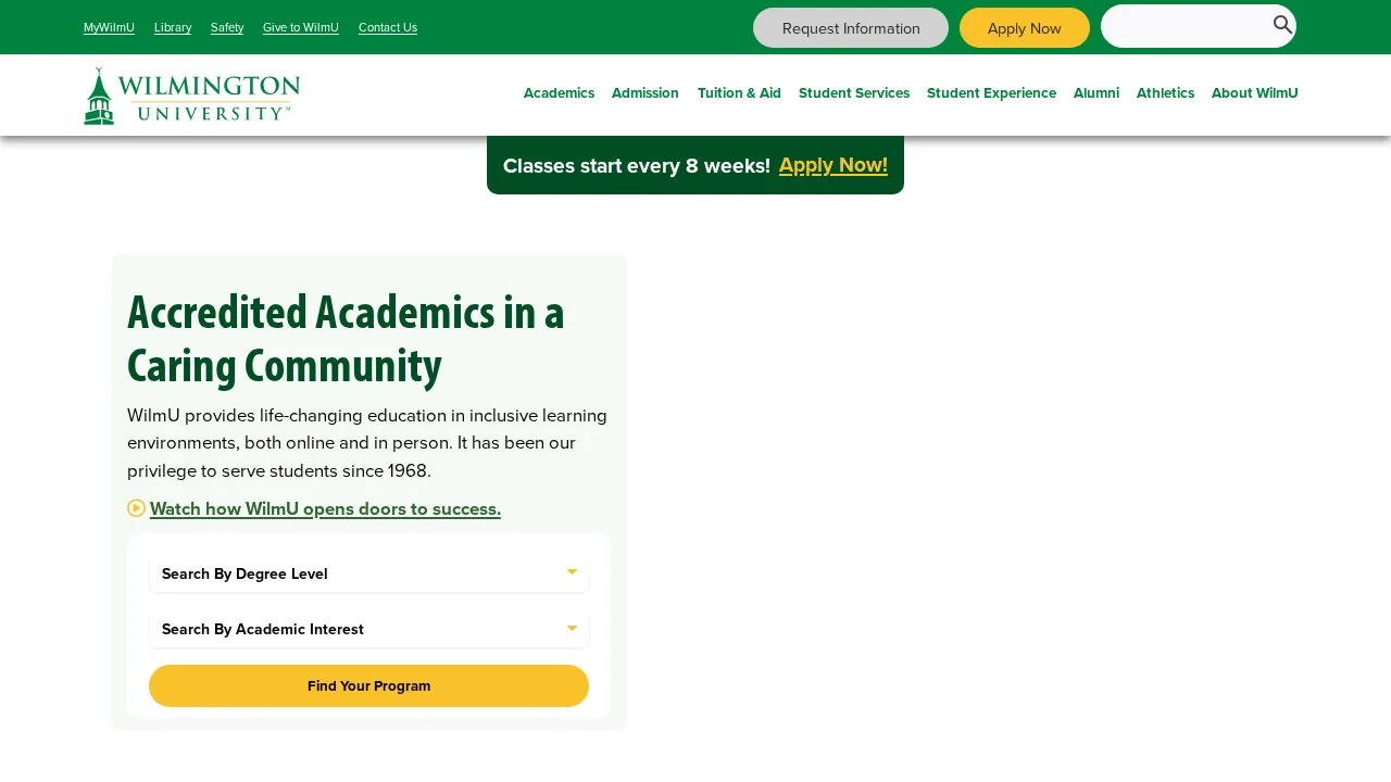 Wilmington University campus