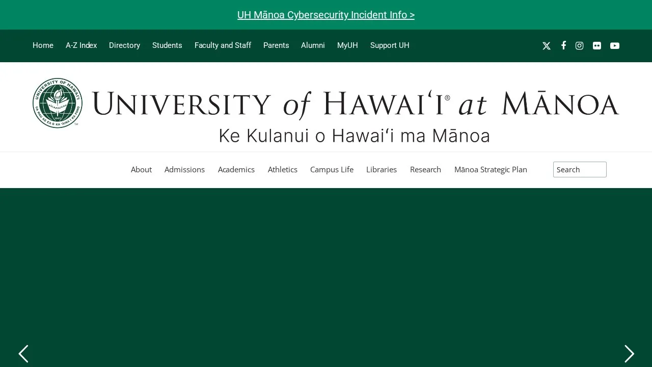 University of Hawaii at Manoa campus