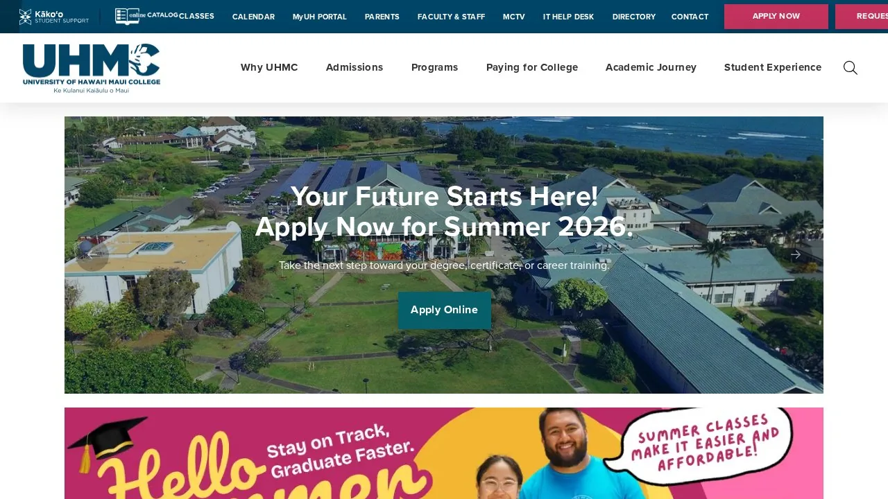 University of Hawaii: Maui College campus