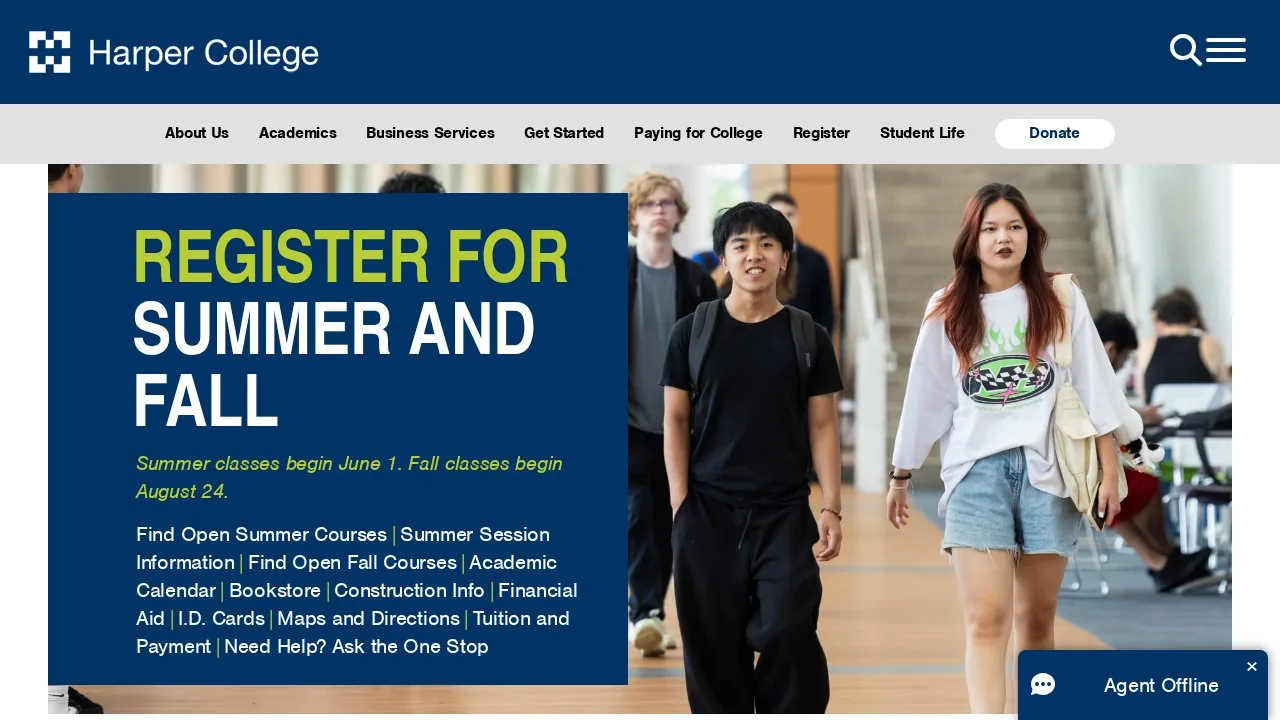 Harper College campus
