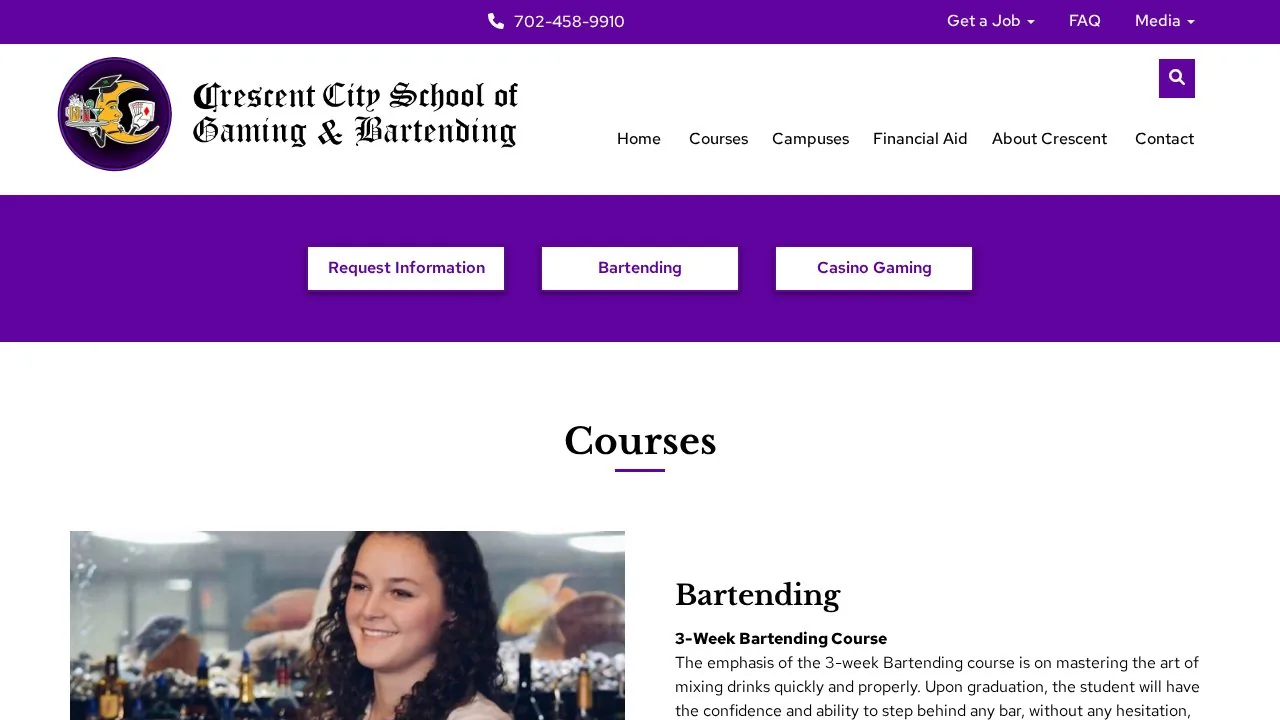 Crescent School of Gaming & Bartending New Orleans campus