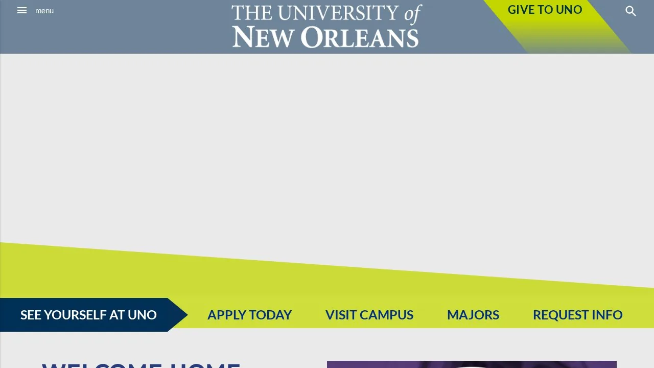 University of New Orleans campus