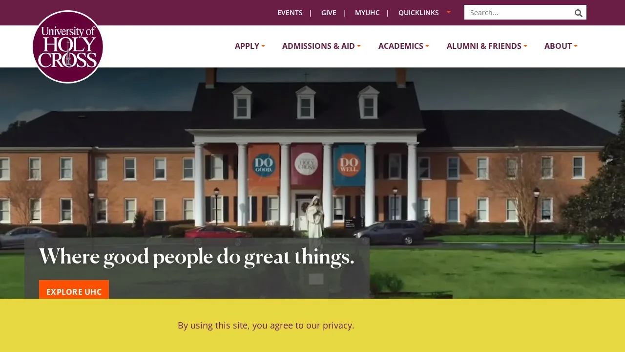 University of Holy Cross campus