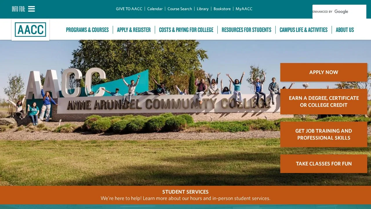 Anne Arundel Community College campus