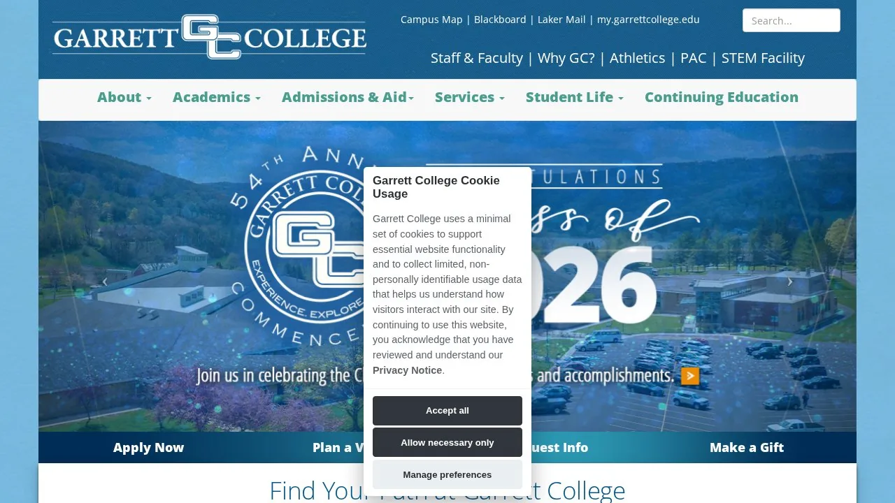Garrett College campus