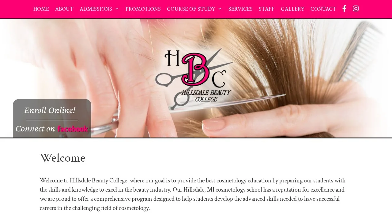 Hillsdale Beauty College campus
