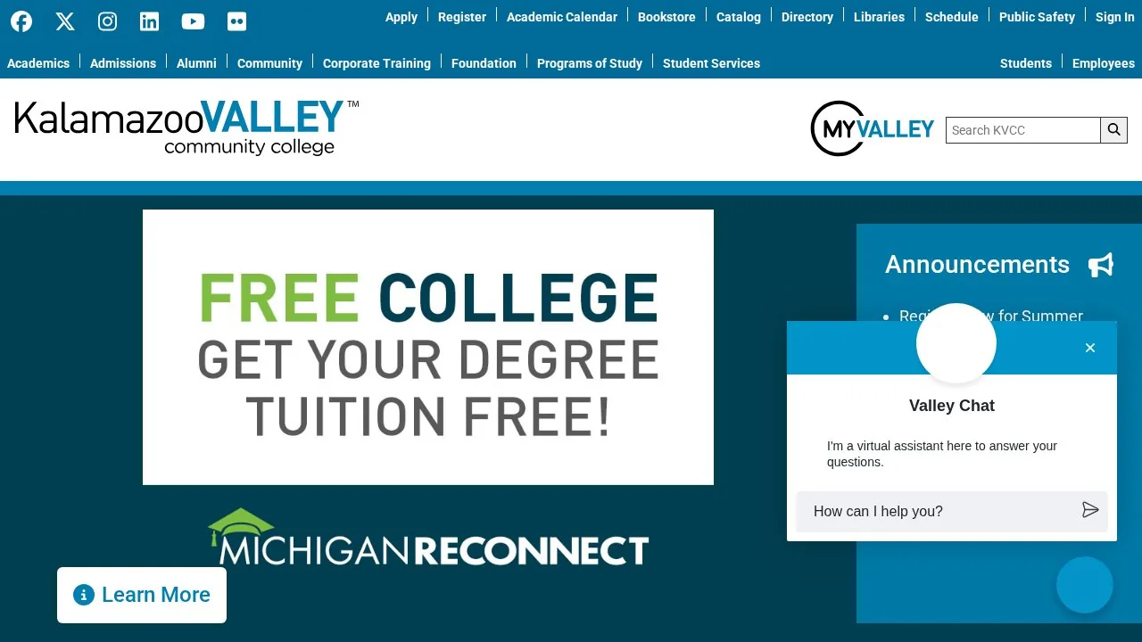 Kalamazoo Valley Community College campus