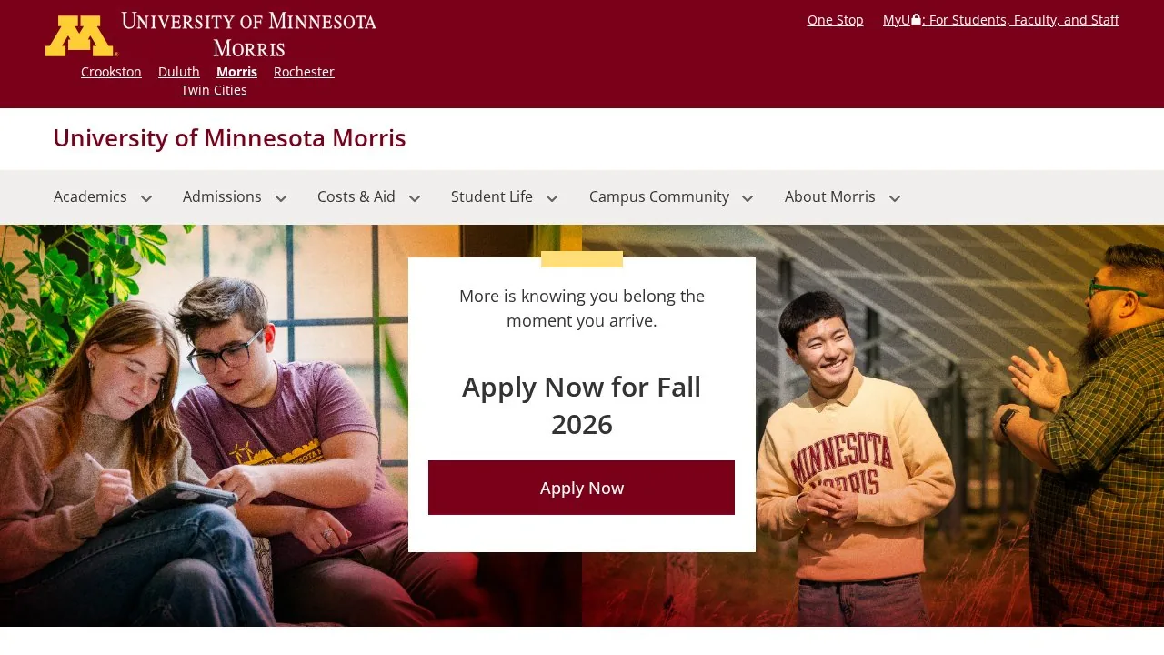 University of Minnesota: Morris campus