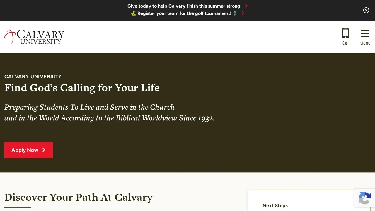Calvary University campus