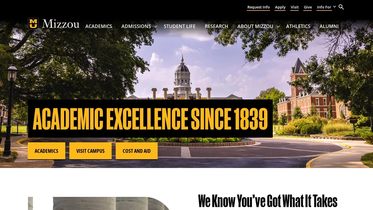 University of Missouri: Columbia campus