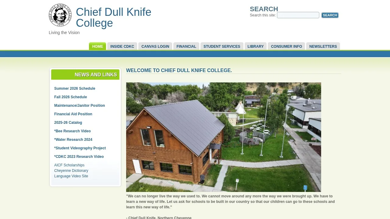 Chief Dull Knife College campus