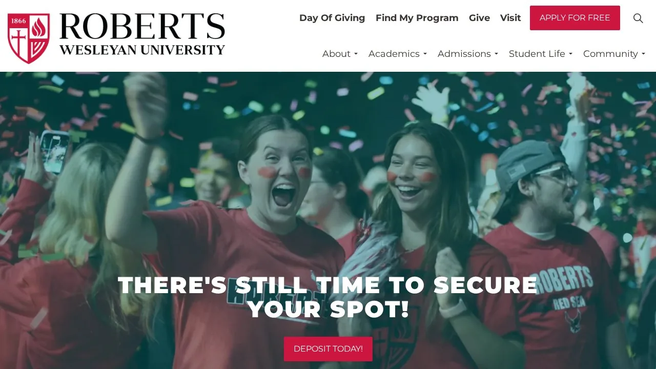 Roberts Wesleyan University campus