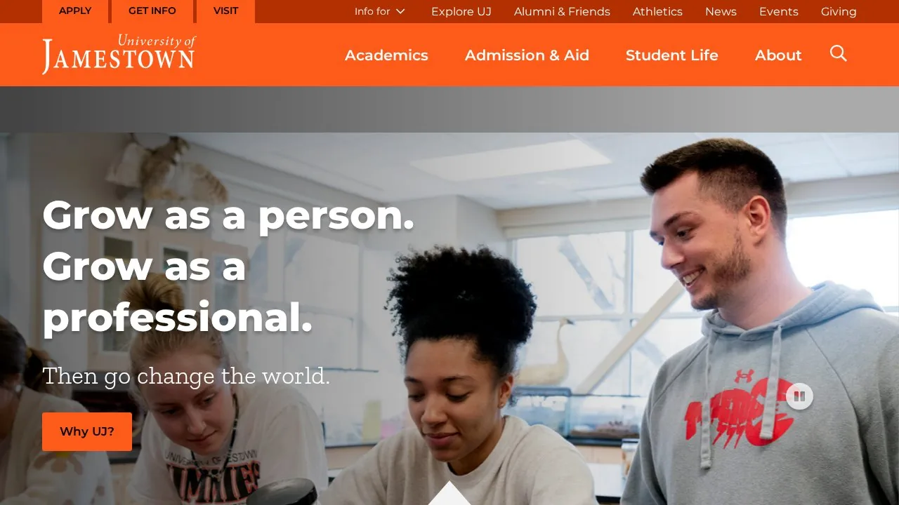 University of Jamestown campus