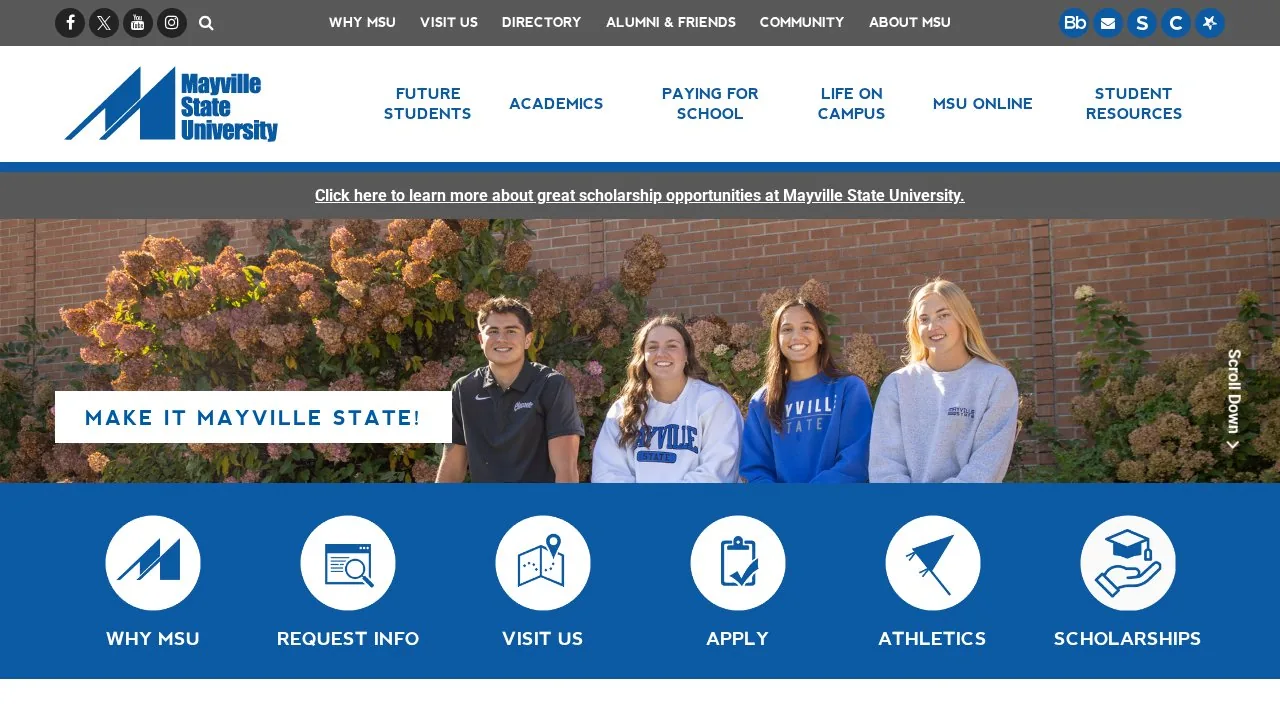 Mayville State University campus