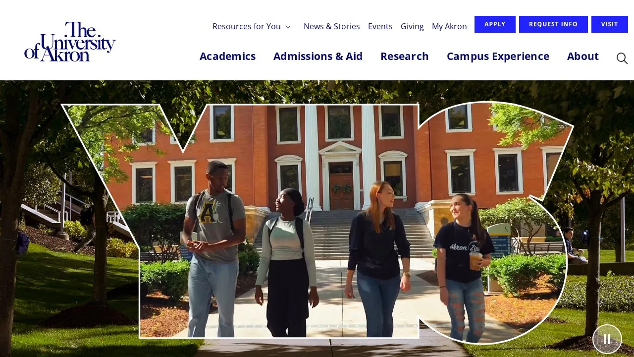 University of Akron campus