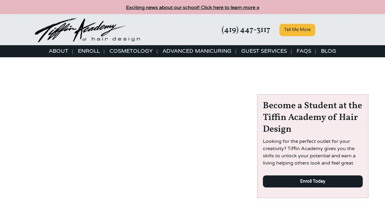 Tiffin Academy Of Hair Design campus
