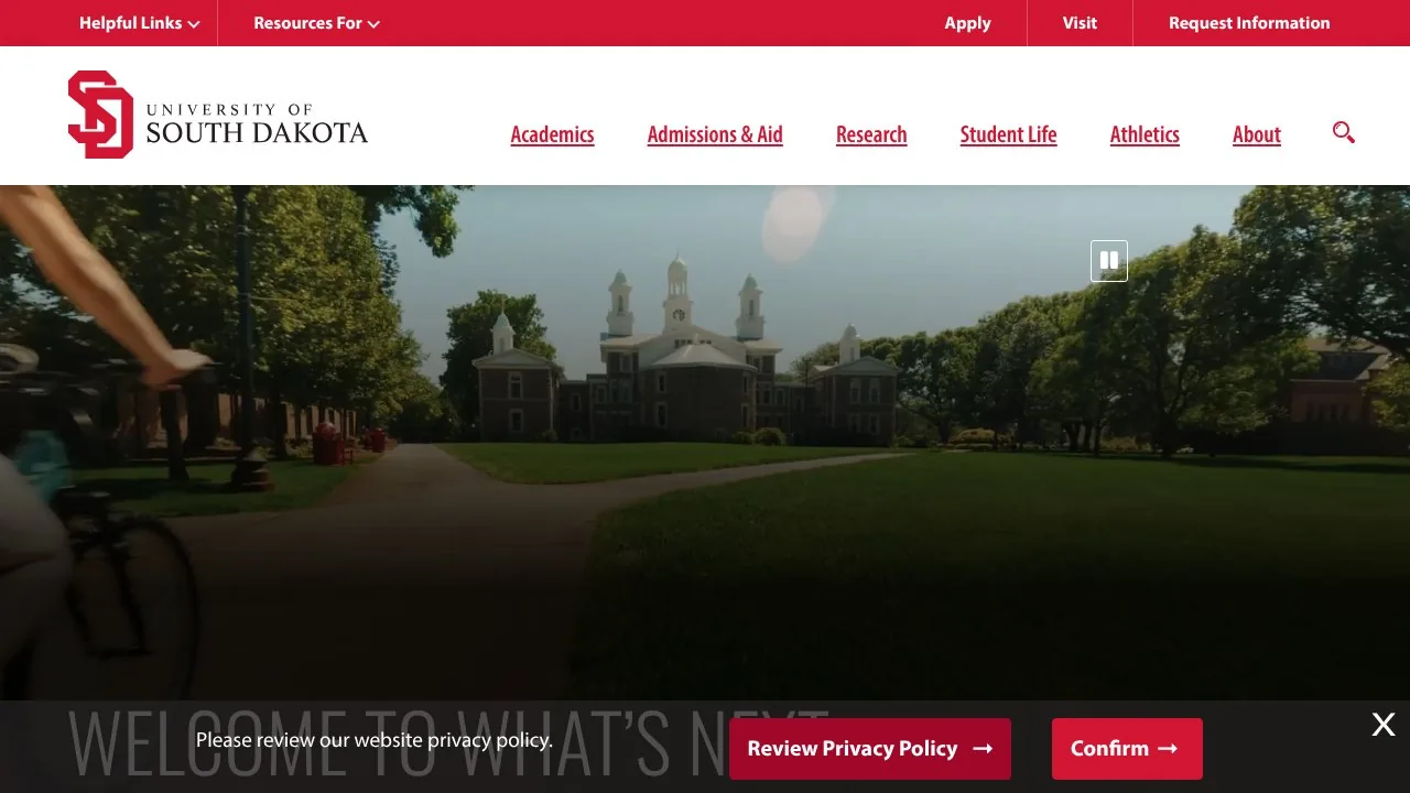 University of South Dakota campus