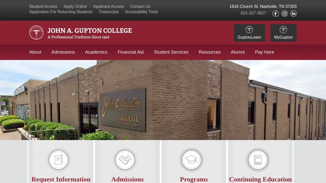 John A. Gupton College campus