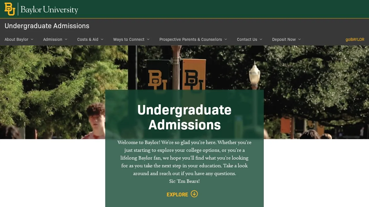 Baylor University campus