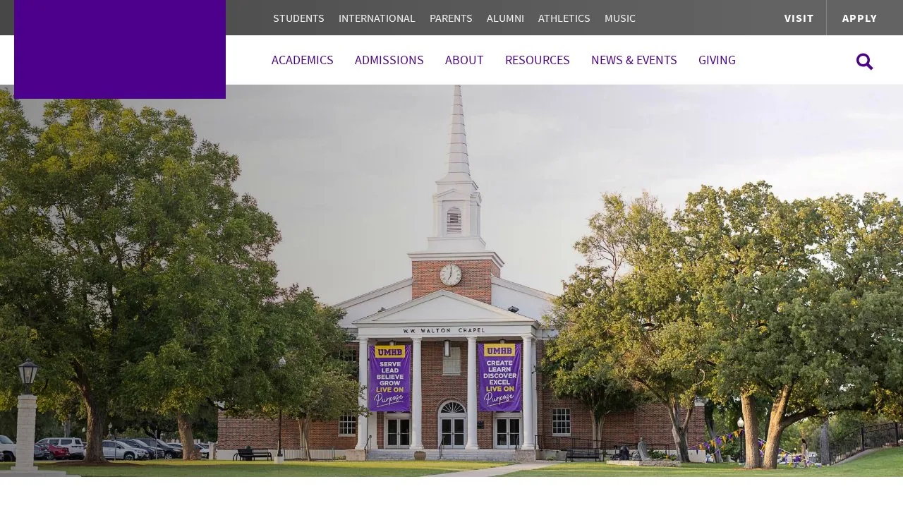 University of Mary Hardin-Baylor campus