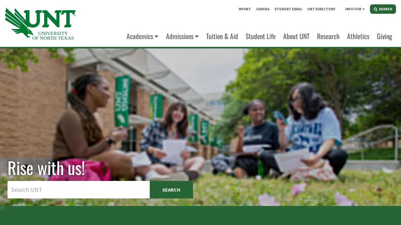 University of North Texas campus