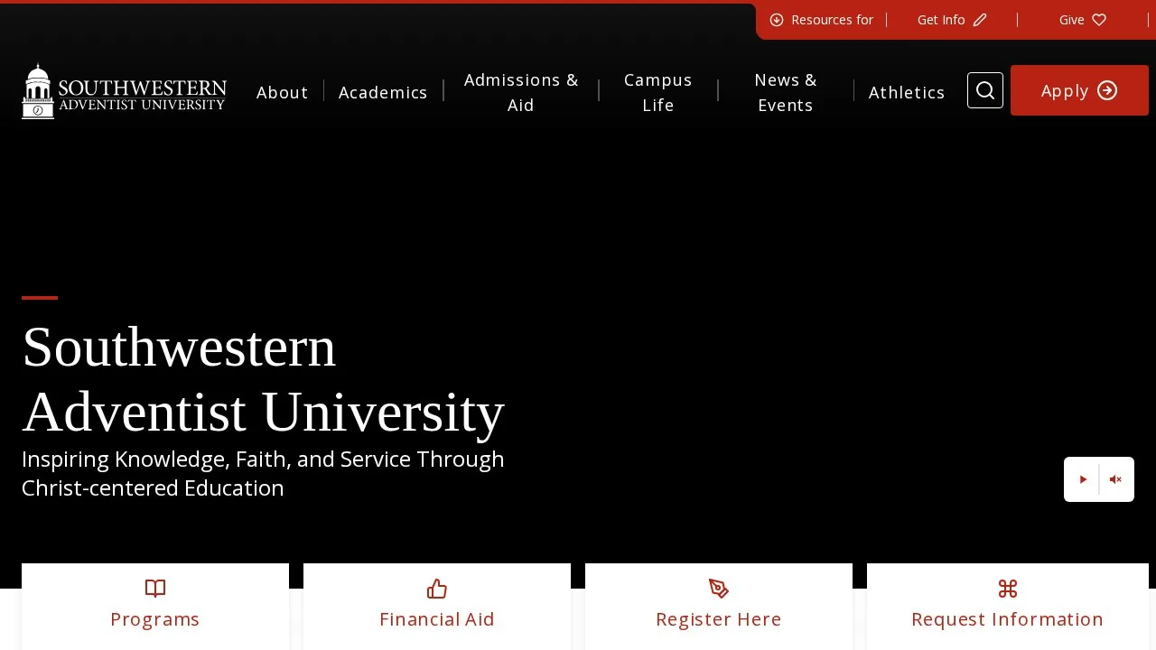 Southwestern Adventist University campus
