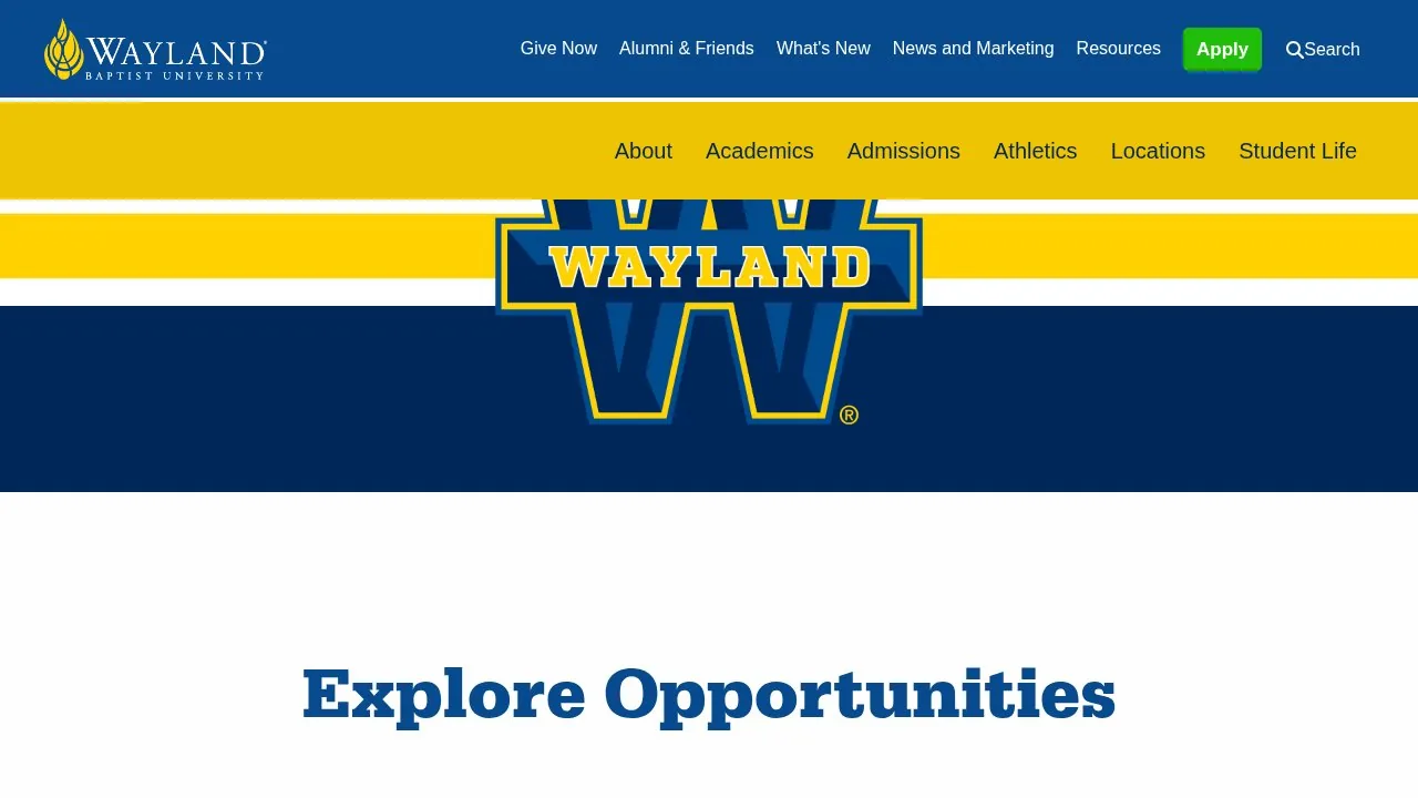 Wayland Baptist University campus