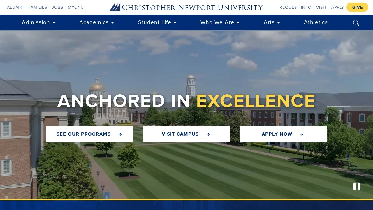 Christopher Newport University campus