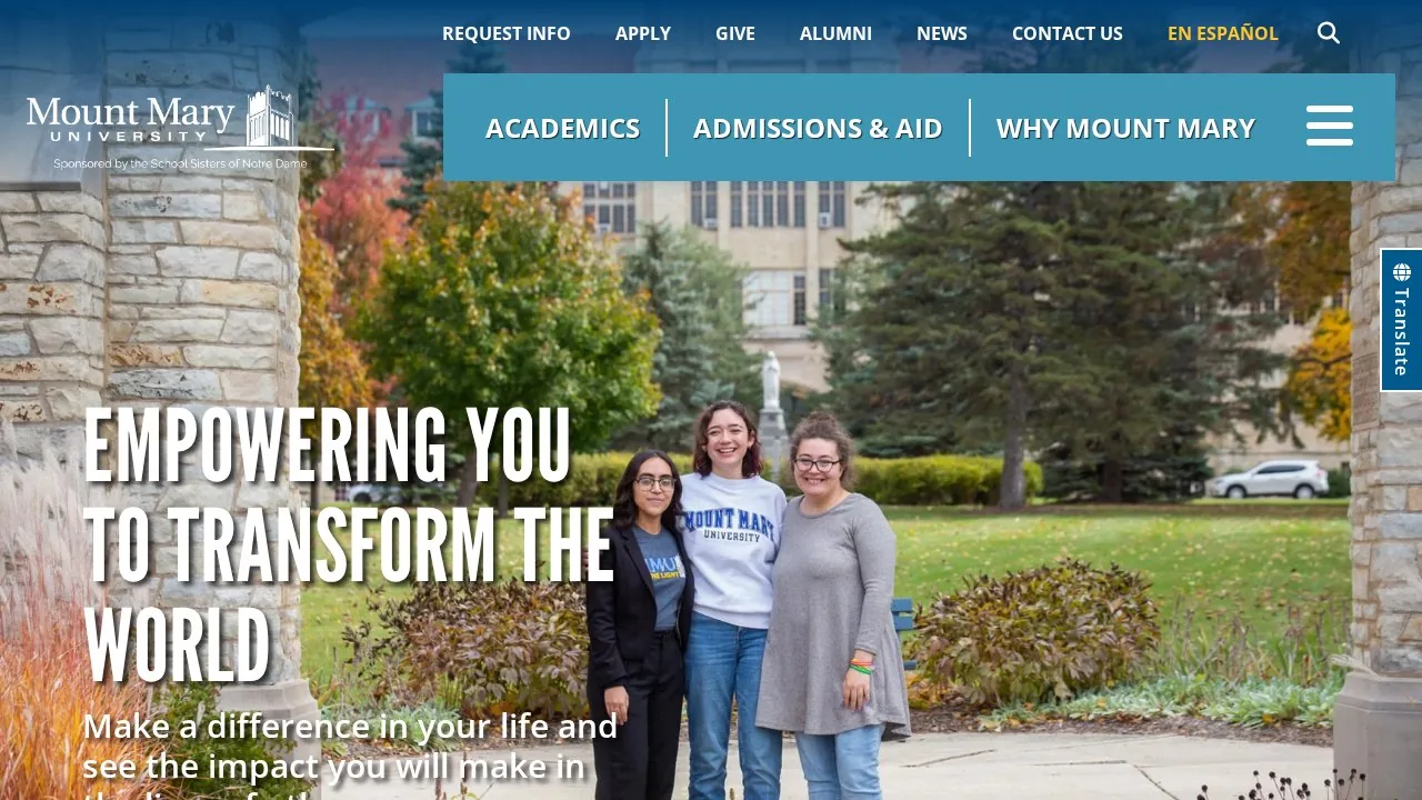 Mount Mary University campus