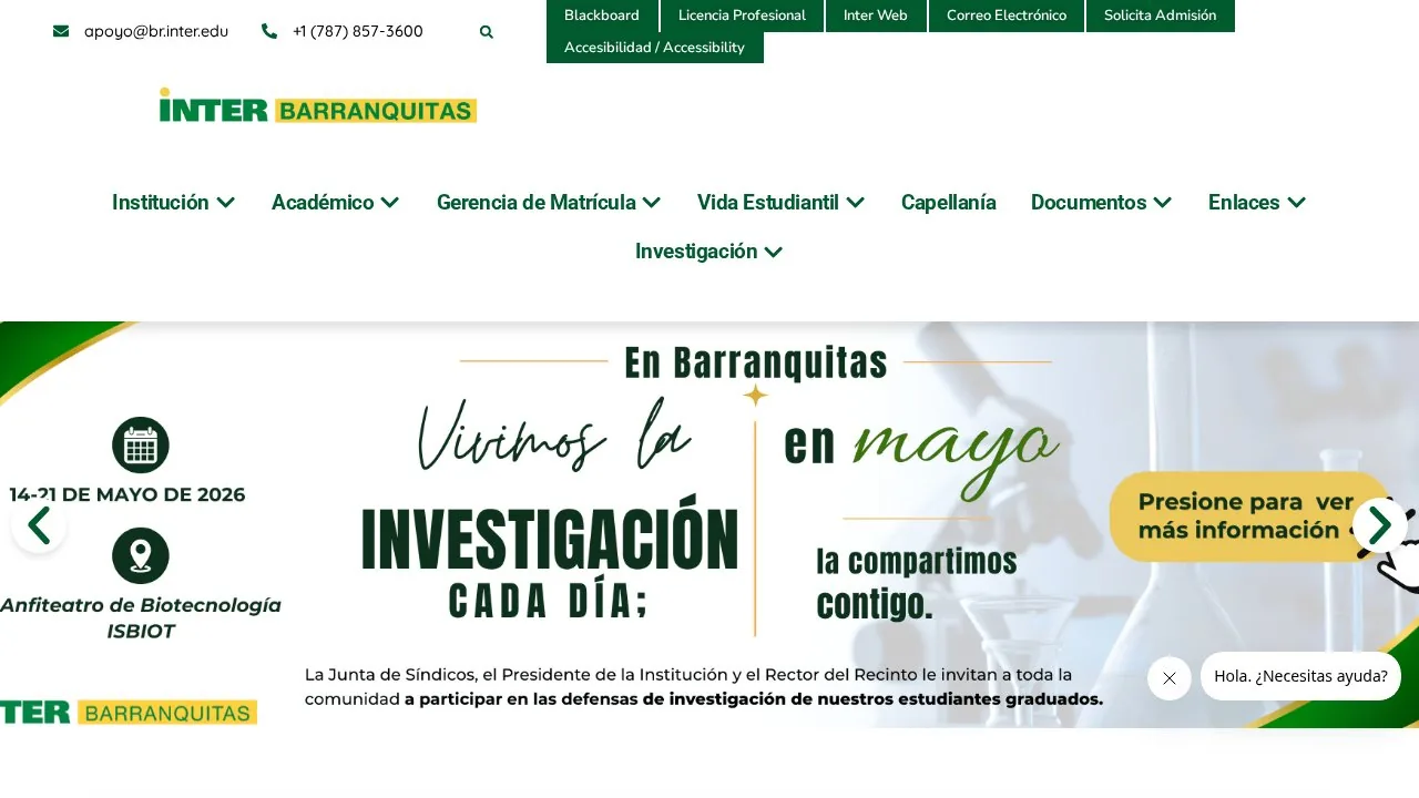 Inter American University Of Puerto Rico Barranquitas campus