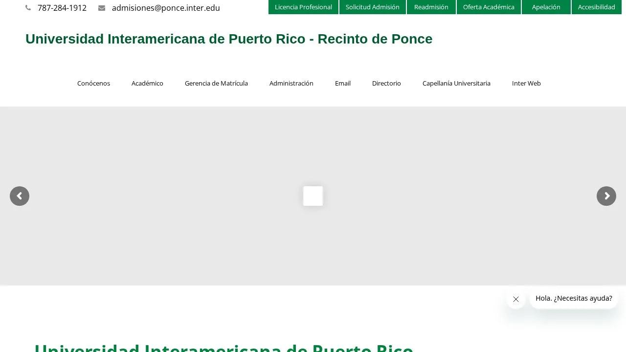 Inter American University Of Puerto Rico Ponce campus