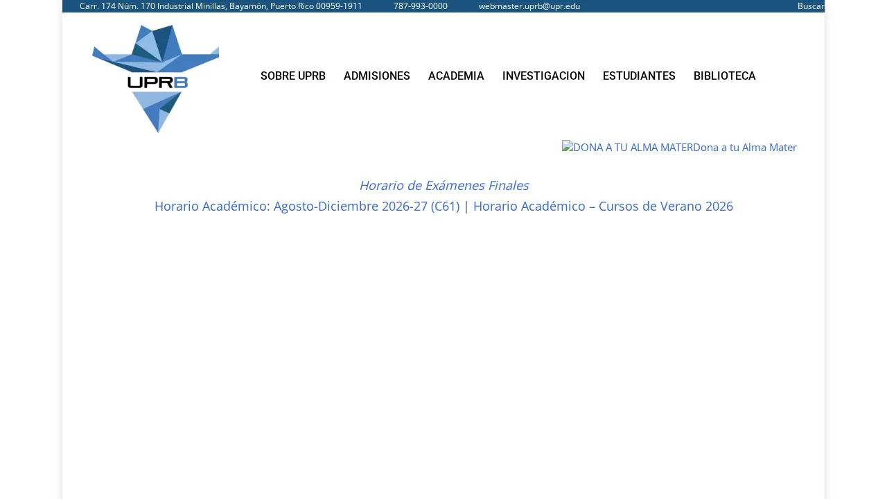 University Of Puerto Rico At Bayamon campus