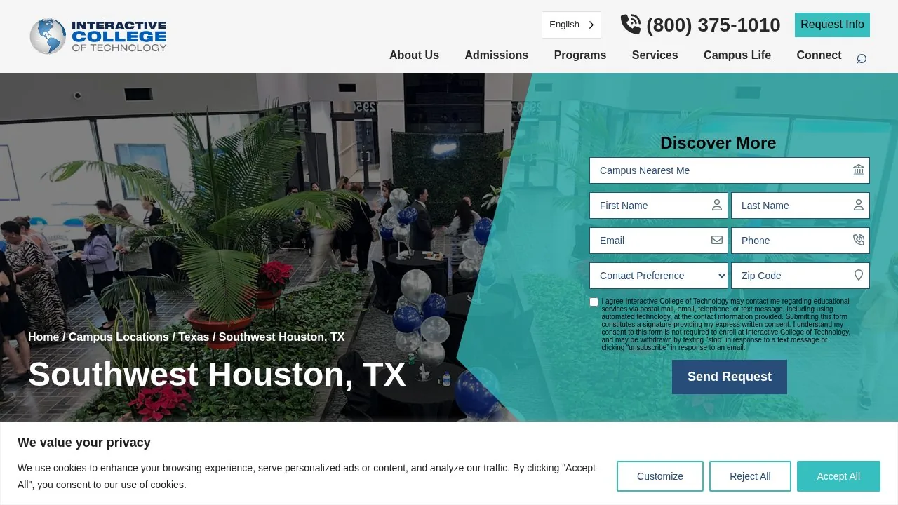 Interactive College Of Technology Southwest Houston campus