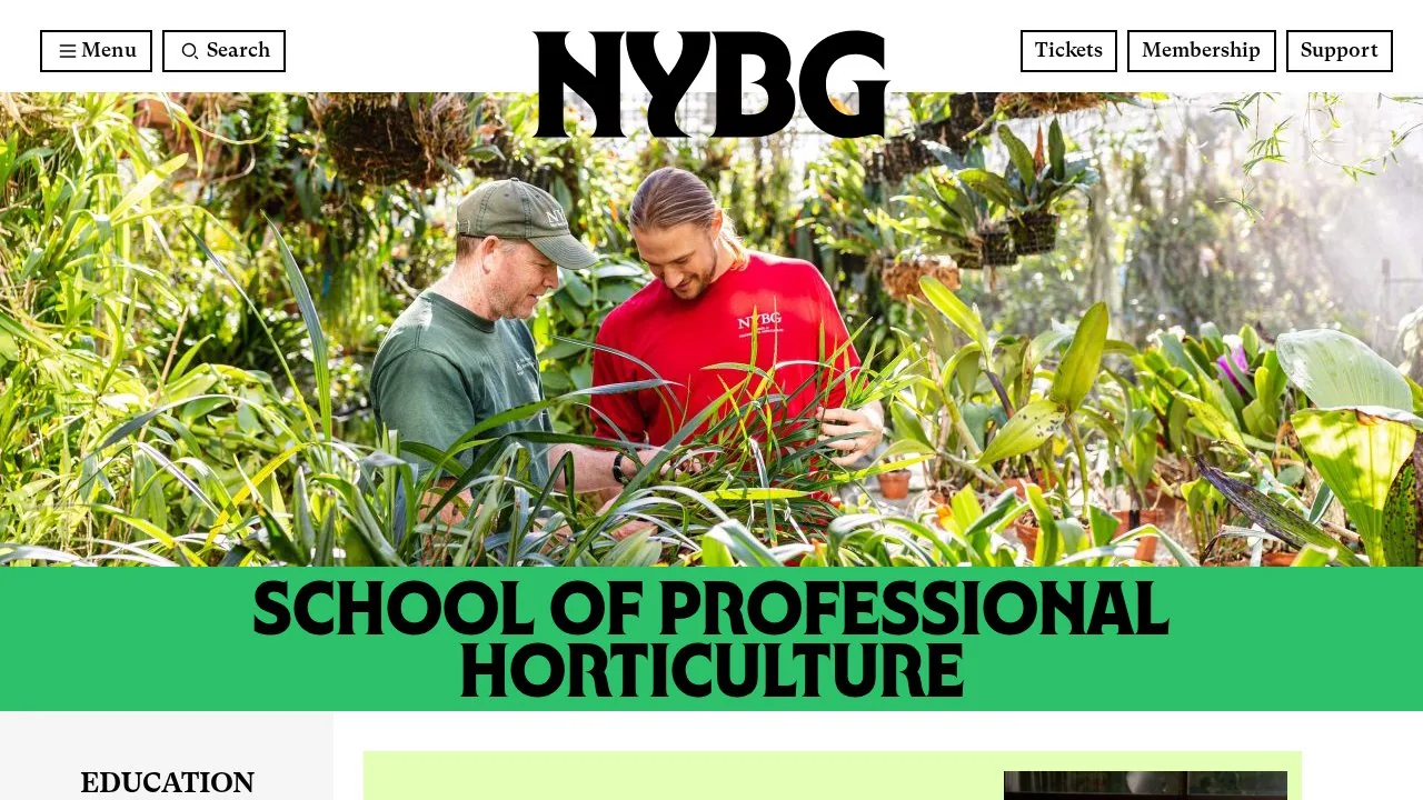 School Of Professional Horticulture New York Botanical Garden campus