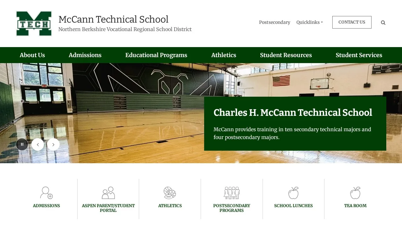 Charles H McCann Technical School campus