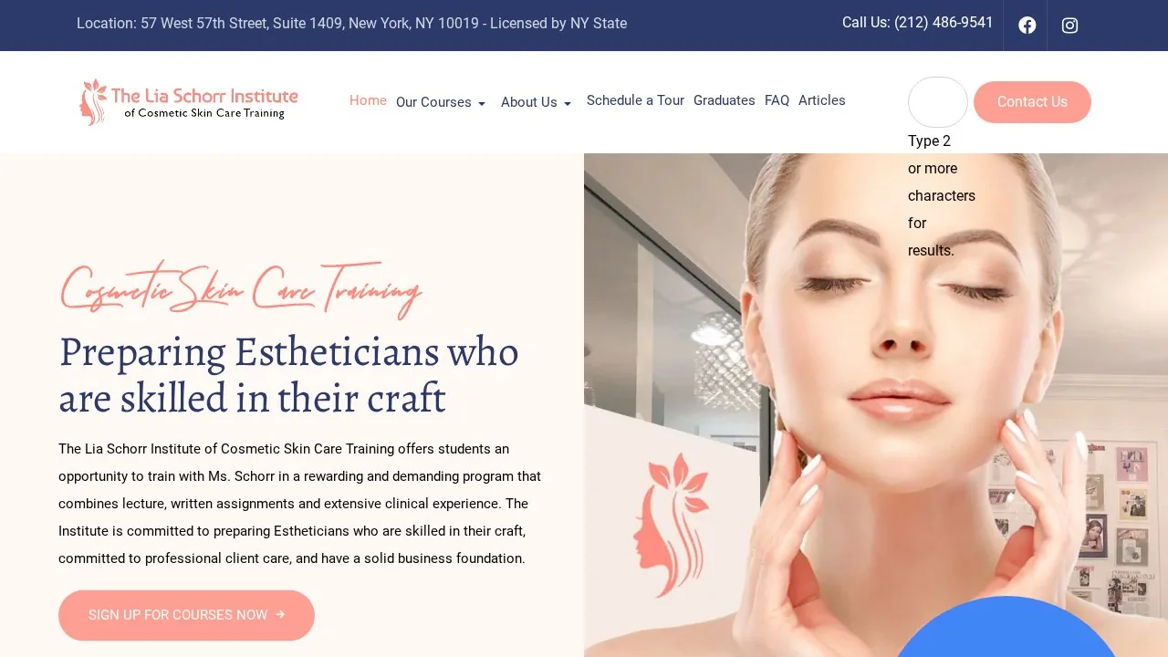 Lia Schorr Institute of Cosmetic Skin Care Training campus