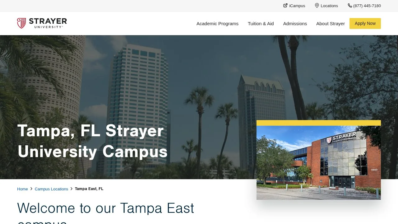 Strayer University Tampa East campus