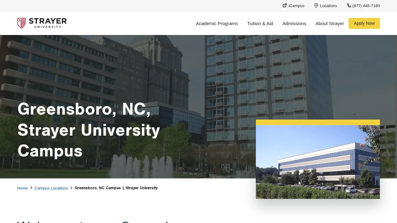 Strayer University North Carolina campus