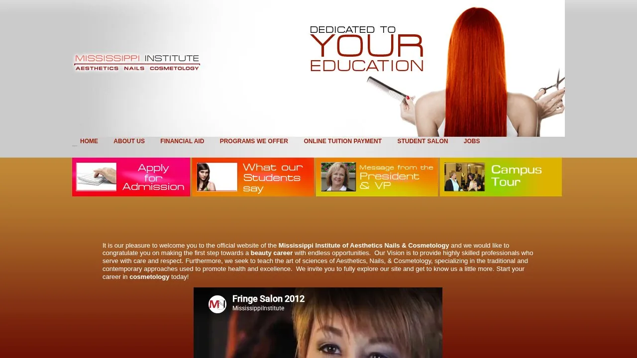 Mississippi Institute Of Aesthetics Nails And Cosmetology campus