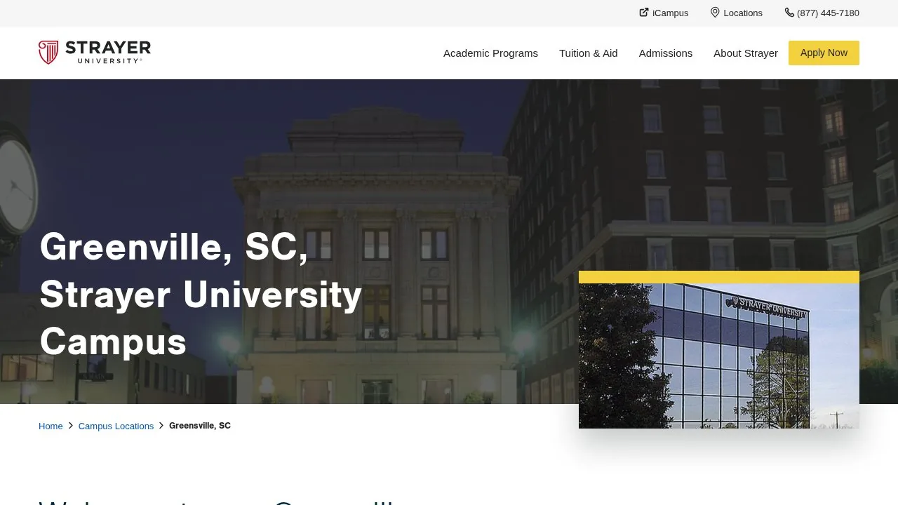 Strayer University Greenville campus