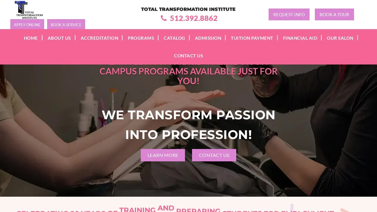 Total Transformation Institute Of Cosmetology campus